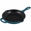 Le Creuset 9" Signature Enameled Cast Iron Skillet | Deep Teal -Cuisinart Sales Shop ls2024 237d