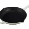 Le Creuset 10.25" Signature Enameled Cast Iron Skillet | White -Cuisinart Sales Shop ls2024 2616 cast iron skillet 10.25 inch white