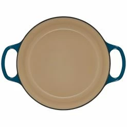 Le Creuset 4.5 Qt. Round Signature Dutch Oven With Stainless Steel Knob | Deep Teal -Cuisinart Sales Shop ls2501 247dss 4