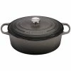Le Creuset 6.75 Qt. Oval Signature Dutch Oven With Stainless Steel Knob | Oyster Grey 2 Le Creuset 6.75 Qt. Oval Signature Dutch Oven With Stainless Steel Knob | Oyster Grey -Cuisinart Sales Shop ls2502 317fss le creuset 6.75 qt oval dutch oven oyster grey 1