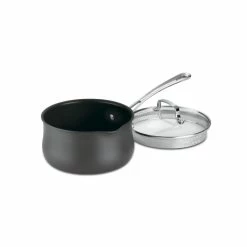 Cuisinart Contour Hard Anodized Pour Saucepan With Cover | 2 Qt.