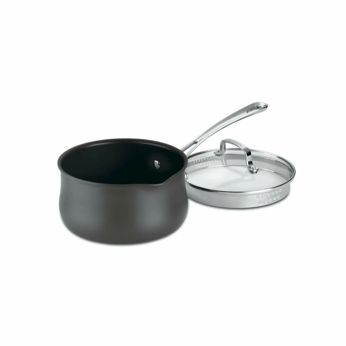 Cuisinart Contour Hard Anodized Pour Saucepan With Cover | 2 Qt. 3 Cuisinart Contour Hard Anodized Pour Saucepan With Cover | 2 Qt.