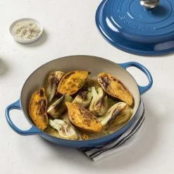 Le Creuset 3.5 Qt. Signature Enameled Cast Iron Braiser With Stainless Steel Knob | Marseille Blue 13 Le Creuset 3.5 Qt. Signature Enameled Cast Iron Braiser With Stainless Steel Knob | Marseille Blue -Cuisinart Sales Shop mars 1