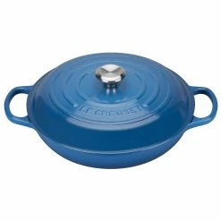Le Creuset 10-Piece Signature Cookware Set With Stainless Steel Knobs | Marseille Blue -Cuisinart Sales Shop marseille braise