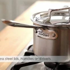 All-Clad D5 Brushed Stainless Steel Saucepan & Lid | 2 Qt. -Cuisinart Sales Shop maxresdefault 1 64