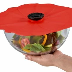 Charles Viancin Poppy Silicone Lid - Large 11" -Cuisinart Sales Shop poppy lid storing