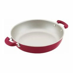 Rachael Ray 8-Piece Enameled Stacking Cookware Set | Red Shimmer -Cuisinart Sales Shop redshim3