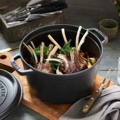 Staub 5 Qt Tall Cocotte | Black -Cuisinart Sales Shop rhazwry8