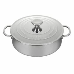 Le Creuset 4.5 Qt. Tri-Ply Stainless Steel Rondeau With Lid