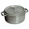 Staub 5.5 Qt. Round Cocotte/Dutch Oven | Graphite Grey 1 Staub 5.5 Qt. Round Cocotte/Dutch Oven | Graphite Grey -Cuisinart Sales Shop round cocotte 5 5qt graphite grey 7