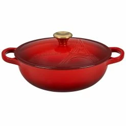 Le Creuset 2.5Qt Signature Cocotte Eiffel Tower Collection | Cerise 10 Le Creuset 2.5Qt Signature Cocotte Eiffel Tower Collection | Cerise -Cuisinart Sales Shop rs10248 eiffel rdo cerise lpr