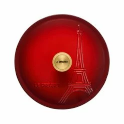 Le Creuset 2.5Qt Signature Cocotte Eiffel Tower Collection | Cerise 11 Le Creuset 2.5Qt Signature Cocotte Eiffel Tower Collection | Cerise -Cuisinart Sales Shop rs10252 eiffel rdo cerise lid scr