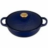 Le Creuset 2.5Qt Signature Cocotte Eiffel Tower Collection | Indigo Blue -Cuisinart Sales Shop rs10255 eiffel rdo indigo 4 scr