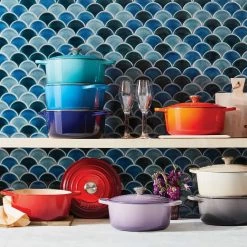 Le Creuset 5.5 Qt. Round Signature Cast Iron Dutch Oven With Stainless Steel Knob | Caribbean Blue 14 Le Creuset 5.5 Qt. Round Signature Cast Iron Dutch Oven With Stainless Steel Knob | Caribbean Blue -Cuisinart Sales Shop rs11049 lca q1 rainbowrdo ret 2