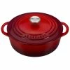 Le Creuset 2.75 Qt. Shallow Round Dutch Oven | Cerise -Cuisinart Sales Shop rs11060 l2545 2267ss