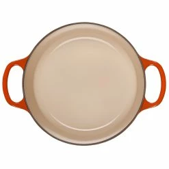 Le Creuset 3.5 Qt. Round Signature Dutch Oven With Stainless Steel Knob | Flame Orange -Cuisinart Sales Shop rs11162 ls2501 222ss inside