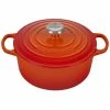 Le Creuset 4.5 Qt. Round Signature Dutch Oven With Stainless Steel Knob | Flame Orange -Cuisinart Sales Shop rs11163 ls2501 242ss