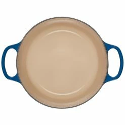 Le Creuset 4.5 Qt. Round Signature Dutch Oven With Stainless Steel Knob | Marseille Blue -Cuisinart Sales Shop rs11206 ls2501 2459ss inside