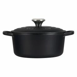 Le Creuset 3.5 Qt. Round Signature Dutch Oven With Stainless Steel Knob | Licorice -Cuisinart Sales Shop rs11436 ls2501 2220ss 2 lpr