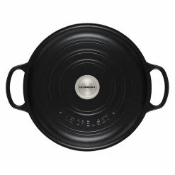 Le Creuset 3.5 Qt. Signature Enameled Cast Iron Braiser With Stainless Steel Knob | Licorice -Cuisinart Sales Shop rs11710 ls2532 3020ss 3 lpr