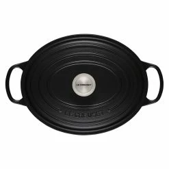 Le Creuset 6.75 Qt. Oval Signature Dutch Oven With Stainless Steel Knob | Licorice 9 Le Creuset 6.75 Qt. Oval Signature Dutch Oven With Stainless Steel Knob | Licorice -Cuisinart Sales Shop rs11833 ls2502 3120ss 3 lpr