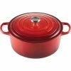 Le Creuset 9 Qt. Round Signature Dutch Oven With Stainless Steel Knob | Cerise/Cherry Red 1 Le Creuset 9 Qt. Round Signature Dutch Oven With Stainless Steel Knob | Cerise/Cherry Red -Cuisinart Sales Shop rs11938 lc 20200311 fr ps os 21177300602430 001s 1
