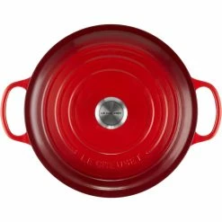 Le Creuset 7.25 Qt. Round Signature Dutch Oven With Stainless Steel Knob | Cerise/Cherry Red 11 Le Creuset 7.25 Qt. Round Signature Dutch Oven With Stainless Steel Knob | Cerise/Cherry Red -Cuisinart Sales Shop rs11940 lc 20200311 fr ps os 21177300602430 004s