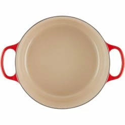 Le Creuset 9 Qt. Round Signature Dutch Oven With Stainless Steel Knob | Cerise/Cherry Red -Cuisinart Sales Shop rs11941 lc 20200311 fr ps os 21177300602430 005s 1