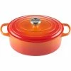 Le Creuset 5 Qt. Oval Signature Dutch Oven With Stainless Steel Knob | Flame Orange 1 Le Creuset 5 Qt. Oval Signature Dutch Oven With Stainless Steel Knob | Flame Orange -Cuisinart Sales Shop rs11943 lc 20191021 fr ps 00005s 1