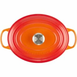 Le Creuset 5 Qt. Oval Signature Dutch Oven With Stainless Steel Knob | Flame Orange -Cuisinart Sales Shop rs11944 lc 20191021 fr ps 00007s 1