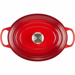 Le Creuset 5 Qt. Oval Signature Dutch Oven With Stainless Steel Knob | Cerise/Cherry Red -Cuisinart Sales Shop rs11949 lc 20191021 fr ps 00009s