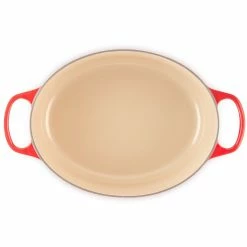 Le Creuset 6.75 Qt. Oval Signature Dutch Oven With Stainless Steel Knob | Cerise/Cherry Red -Cuisinart Sales Shop rs11955 lc 20191105 fr ps 00005a