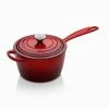 Le Creuset 2.25 Qt. Signature Enameled Cast Iron Saucepan With Stainless Steel Knob | Cerise/Cherry Red -Cuisinart Sales Shop rs11975 rs4854 18cm cast iron signature saucepan cerise