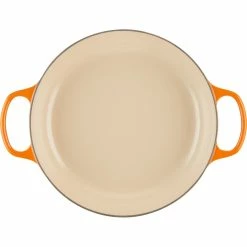 Le Creuset 3.5 Qt. Signature Enameled Cast Iron Braiser With Stainless Steel Knob | Flame Orange -Cuisinart Sales Shop rs11979 lc 20191015 fr ps 00014 s