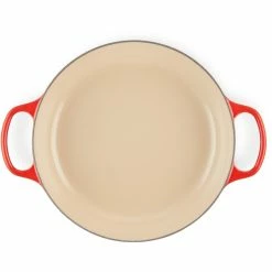 Le Creuset 3.5 Qt. Signature Enameled Cast Iron Braiser With Stainless Steel Knob | Cerise/Cherry Red -Cuisinart Sales Shop rs11982 lc 20191015 fr ps 00016