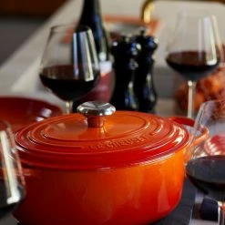 Le Creuset 5 Qt. Oval Signature Dutch Oven With Stainless Steel Knob | Flame Orange -Cuisinart Sales Shop rs12078 lc 20190401 gb ls 56927 1