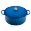 Le Creuset 13.25 Qt. Round Signature Cast Iron Dutch Oven With Stainless Steel Knob | Marseille Blue -Cuisinart Sales Shop rs12260 ls2501 3459ss