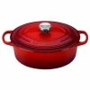 Le Creuset 2.75 Qt. Oval Signature Dutch Oven With Stainless Steel Knob | Cerise/Cherry Red 2 Le Creuset 2.75 Qt. Oval Signature Dutch Oven With Stainless Steel Knob | Cerise/Cherry Red -Cuisinart Sales Shop rs12266 ls2502 2367ss 1