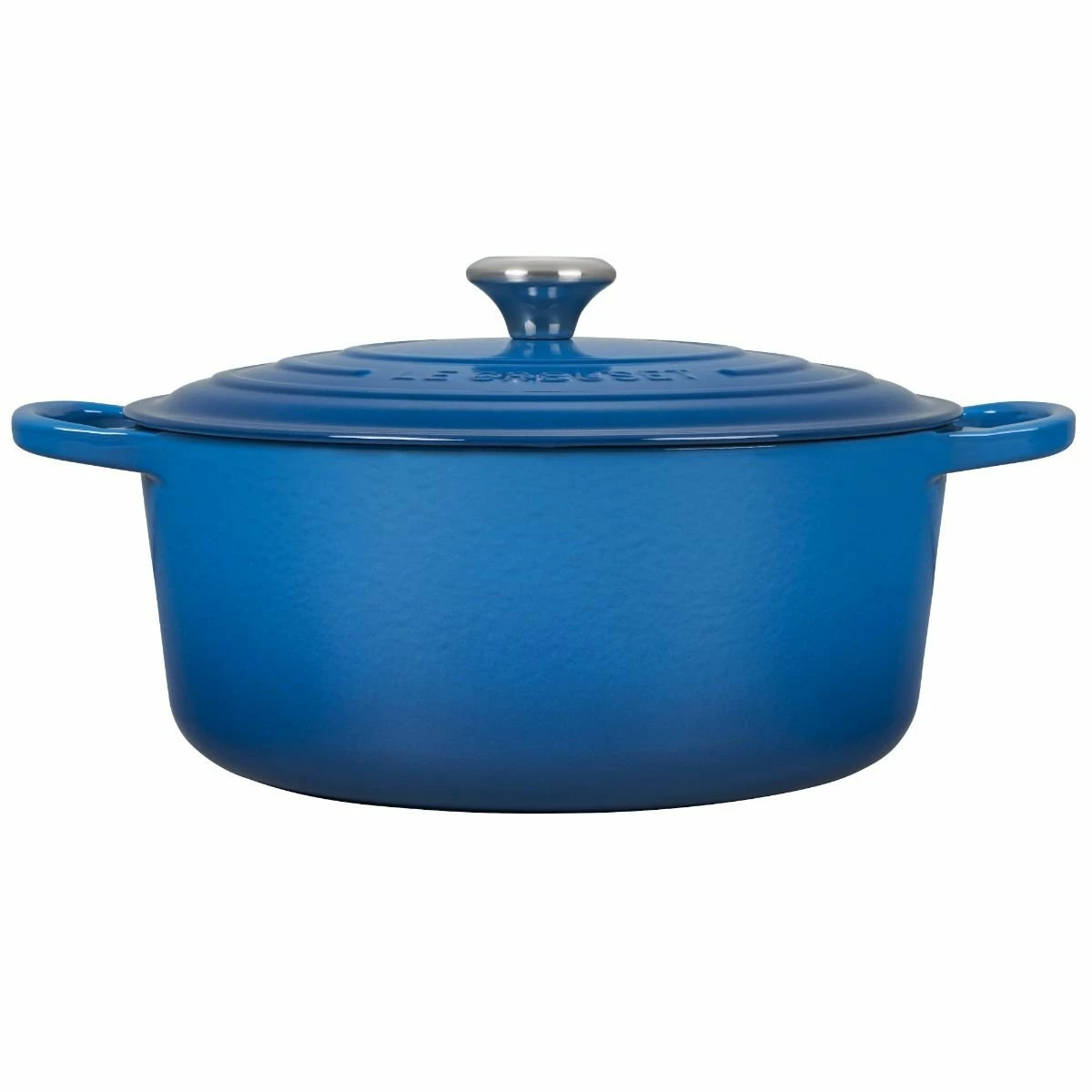 Le Creuset 9 Qt. Round Signature Dutch Oven With Stainless Steel Knob | Marseille Blue 4 Le Creuset 9 Qt. Round Signature Dutch Oven With Stainless Steel Knob | Marseille Blue - Image 2