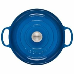 Le Creuset 3.5 Qt. Signature Enameled Cast Iron Braiser With Stainless Steel Knob | Marseille Blue 11 Le Creuset 3.5 Qt. Signature Enameled Cast Iron Braiser With Stainless Steel Knob | Marseille Blue -Cuisinart Sales Shop rs12495 ls2532 3059 3