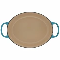 Le Creuset 6.75 Qt. Oval Signature Dutch Oven With Stainless Steel Knob | Caribbean Blue -Cuisinart Sales Shop rs12540 ls2502 3117ss 4