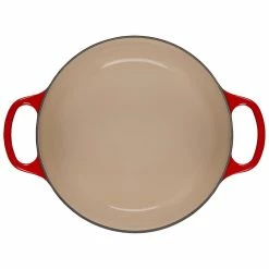 Le Creuset 3.5 Qt. Round Signature Dutch Oven With Stainless Steel Heart Knob | Cerise/Cherry Red -Cuisinart Sales Shop rs13485 ls2501 2267ssh 4