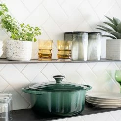 Le Creuset 5.5 Qt. Round Signature Dutch Oven With Stainless Steel Knob | Artichaut -Cuisinart Sales Shop rs16001 0921 lecreuset lifestyle 60