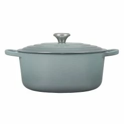 Le Creuset 7.25 Qt. Round Signature Dutch Oven With Stainless Steel Knob | Sea Salt -Cuisinart Sales Shop rs17064 ls2501 28717ss 2