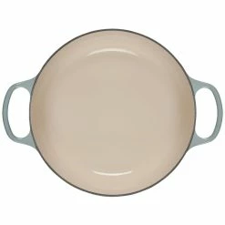 Le Creuset 7.25 Qt. Round Signature Dutch Oven With Stainless Steel Knob | Sea Salt -Cuisinart Sales Shop rs17066 ls2501 28717ss 4