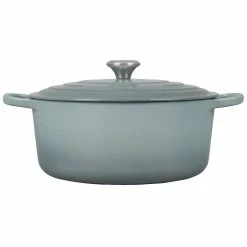 Le Creuset 9 Qt. Round Signature Dutch Oven With Stainless Steel Knob | Sea Salt -Cuisinart Sales Shop rs17068 ls2501 30717ss 2