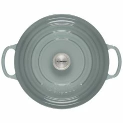 Le Creuset 9 Qt. Round Signature Dutch Oven With Stainless Steel Knob | Sea Salt -Cuisinart Sales Shop rs17069 ls2501 30717ss 3