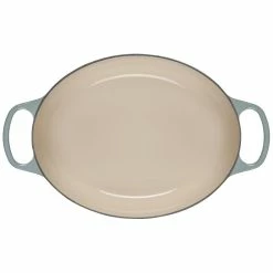 Le Creuset 6.75 Qt. Oval Signature Dutch Oven With Stainless Steel Knob | Sea Salt -Cuisinart Sales Shop rs17074 ls2502 31717ss 4