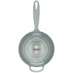 Le Creuset 2.25 Qt. Signature Enameled Cast Iron Saucepan With Stainless Steel Knob | Sea Salt -Cuisinart Sales Shop rs17075 ls2518 18717ss 3