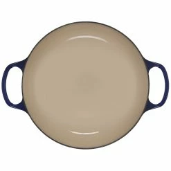 Le Creuset Olive Branch Collection 3.5 Qt. Signature Braiser | Indigo Blue -Cuisinart Sales Shop rs17123 ls2532 3078ob 4